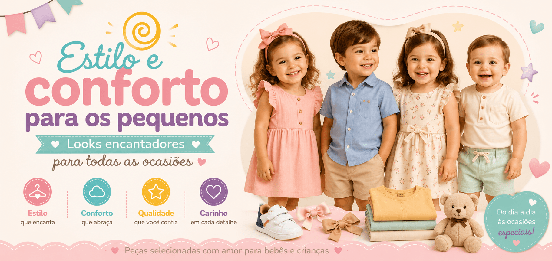 Estilo e Conforto para os Pequenos