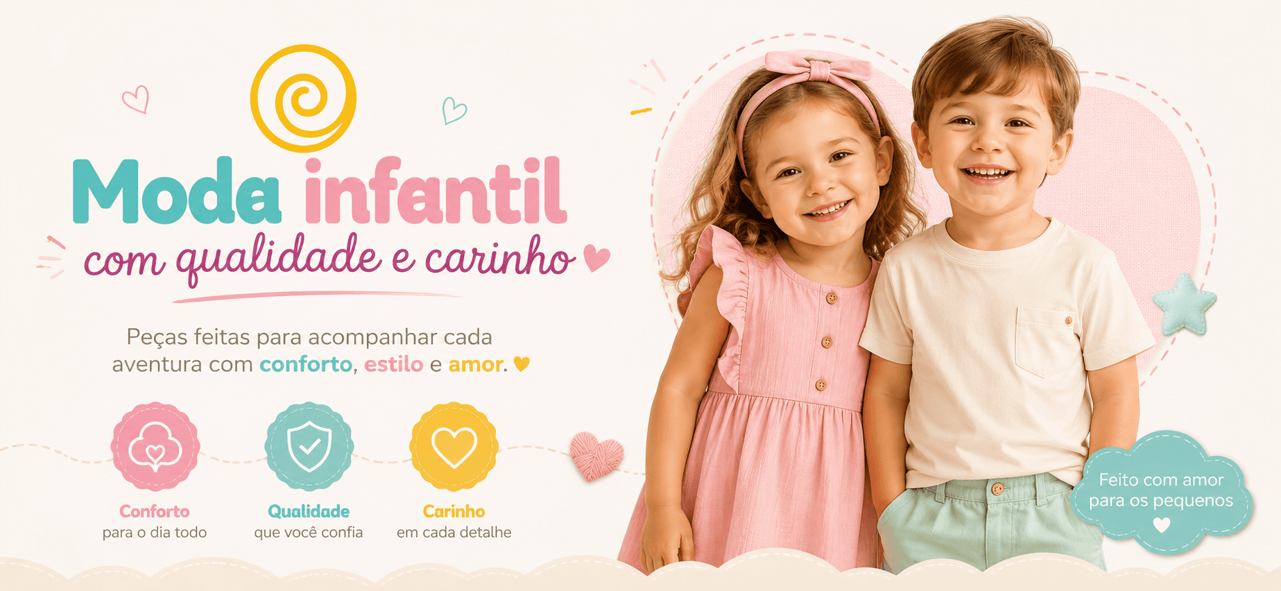 Moda Infantil com Qualidade e Carinho
